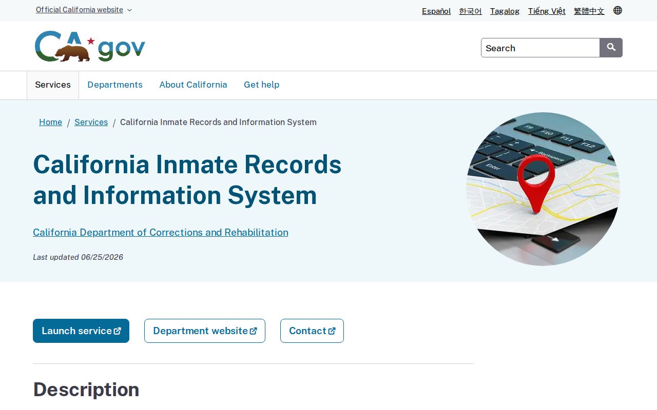 San Benito County released inmates CDCR CIRIS service fields